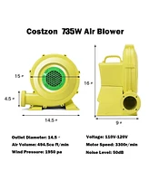 Inolait 735 W 1.0 Hp Air Blower Pump Fan for Inflatable Bounce House