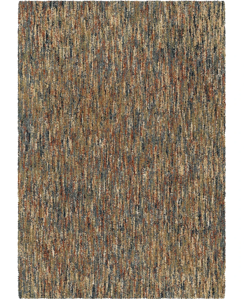 Orian Super Shag Multi Solid 5'3''x7'6 '' Area Rug