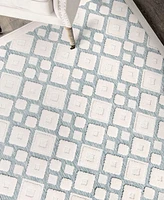 Orian Crochet Diamond Park 5'3"x7'6" Area Rug