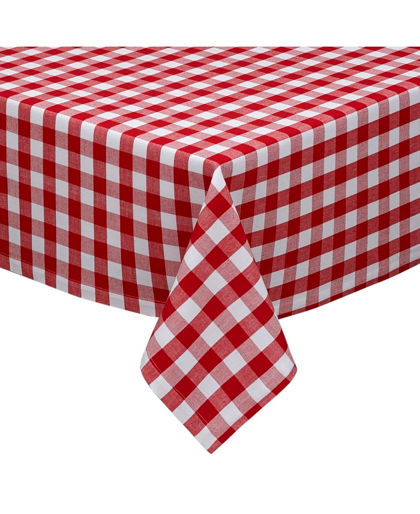 Design Imports Checkers Tablecloth, 52"x 52 "