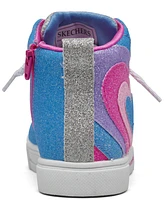 Skechers Toddler Girls Twinkle Toes: Hearts - Heart Pop Light Up Casual Sneakers from Finish Line