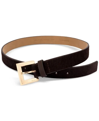 Michael Kors Women's Haircalf Leather Belt