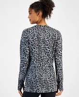 Id Ideology Women's Animal-Print Comfort Tunic, Created for Macy's