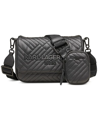 Karl Lagerfeld Paris Voyage Quilted Crossbody Bag