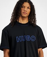 Hugo Boss Men's Relaxed Fit Short Sleeve Crewneck Logo Graphic T-Shirt