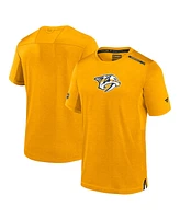 Fanatics Men's Gold Nashville Predators Authentic Pro Performance T-Shirt