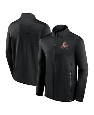 Fanatics Men's Black Arizona Coyotes Authentic Pro Full-Zip Jacket