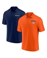 Fanatics Men's Denver Broncos Lockup Two-Pack Polo Shirt Set