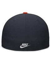 Nike Men's Navy/Orange Houston Astros Rewind Cooperstown True Performance Fitted Hat