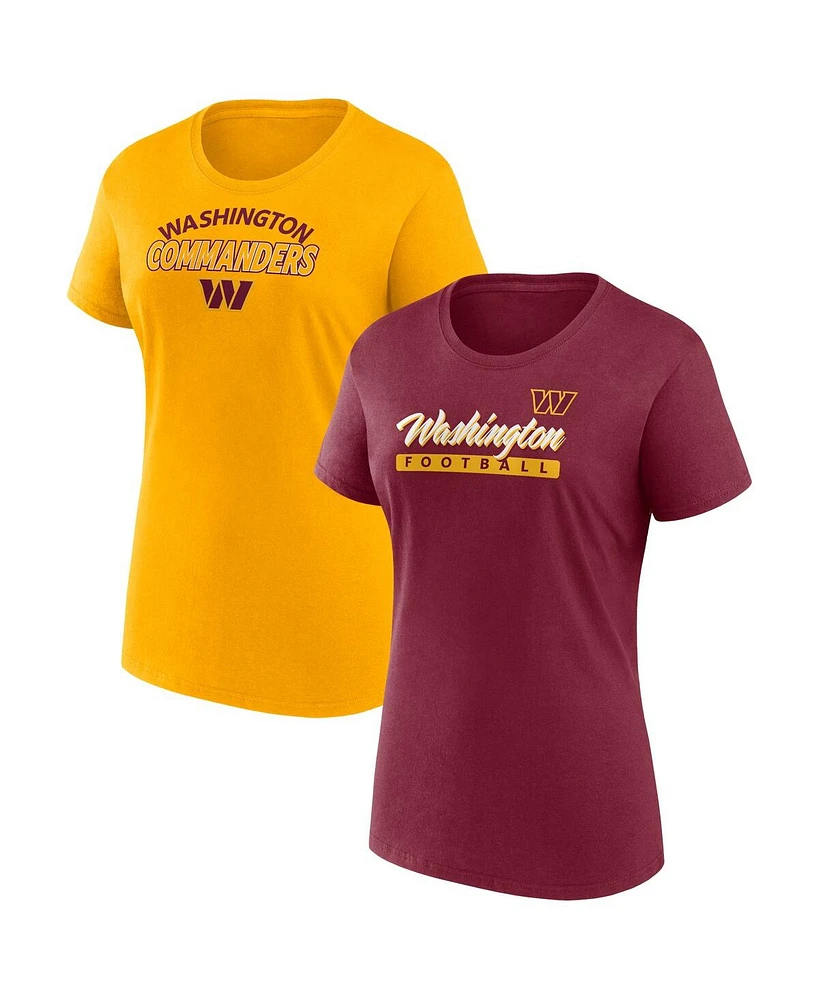 Fanatics Women's Washington Commanders Risk T-Shirt Combo Pack