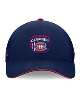 Fanatics Men's Navy Montreal Canadiens 2024 Nhl Draft on Stage Trucker Adjustable Hat