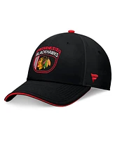 Fanatics Men's Black Chicago Blackhawks 2024 Nhl Draft Flex Hat