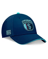 Fanatics Men's Deep Sea Blue Seattle Kraken 2024 Nhl Draft Flex Hat