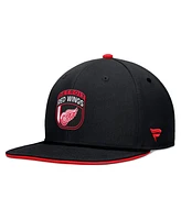 Fanatics Men's Black Detroit Red Wings 2024 Nhl Draft Snapback Hat