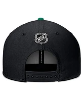 Fanatics Men's Black Dallas Stars 2024 Nhl Draft Snapback Hat