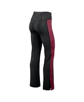 Fanatics Women's Black Washington Commanders Studio Fitted Flared Leggings