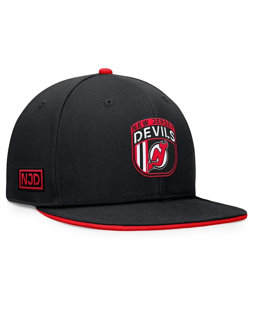 Fanatics Men's Black New Jersey Devils 2024 Nhl Draft Snapback Hat