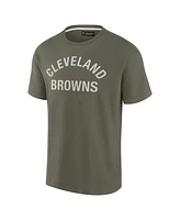 Fanatics Men's and Women's Olive Cleveland Browns Elements Super Soft Short Sleeve T-Shirt