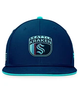 Fanatics Men's Deep Sea Blue Seattle Kraken 2024 Nhl Draft Snapback Hat