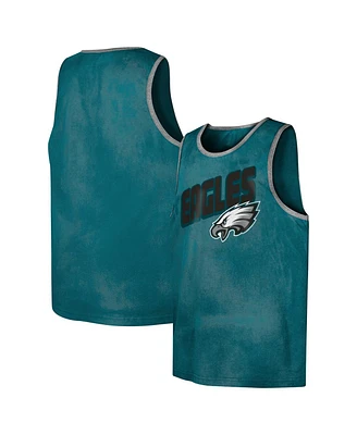 Outerstuff Big Boys and Girls Midnight Green Philadelphia Eagles Sun-Bleached Ride the Tide Tank Top