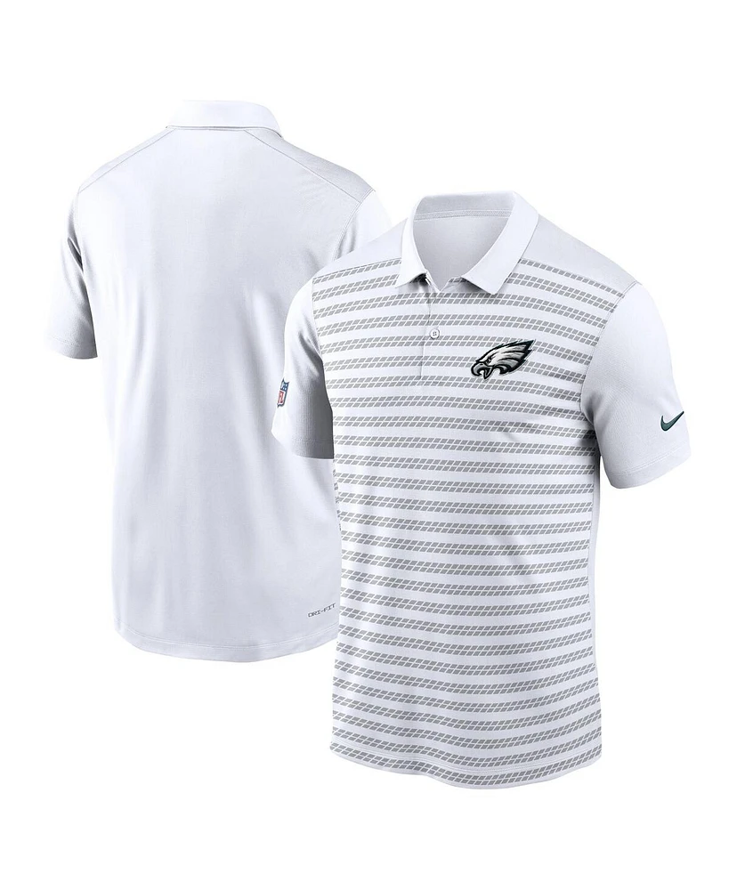 Nike Men's White Philadelphia Eagles 2024 Sideline Victory Performance Polo