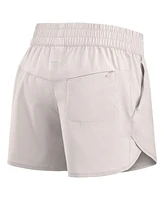 Fanatics Women's Cream Alabama Crimson Tide Studio Woven Vibe Shorts