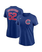 Nike Women's Pete Crow-Armstrong Royal Chicago Cubs Name Number T-Shirt