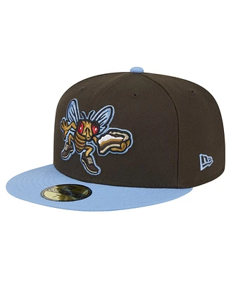 New Era Men's Brown Lehigh Valley IronPigs Theme Night Shoofly 59FIFTY Fitted Hat