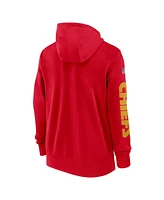 Nike Men's Red Kansas City Chiefs 2024 Sideline Club Full-Zip Hoodie