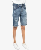 Raw X Big Boys RawX Distressed Denim Shorts