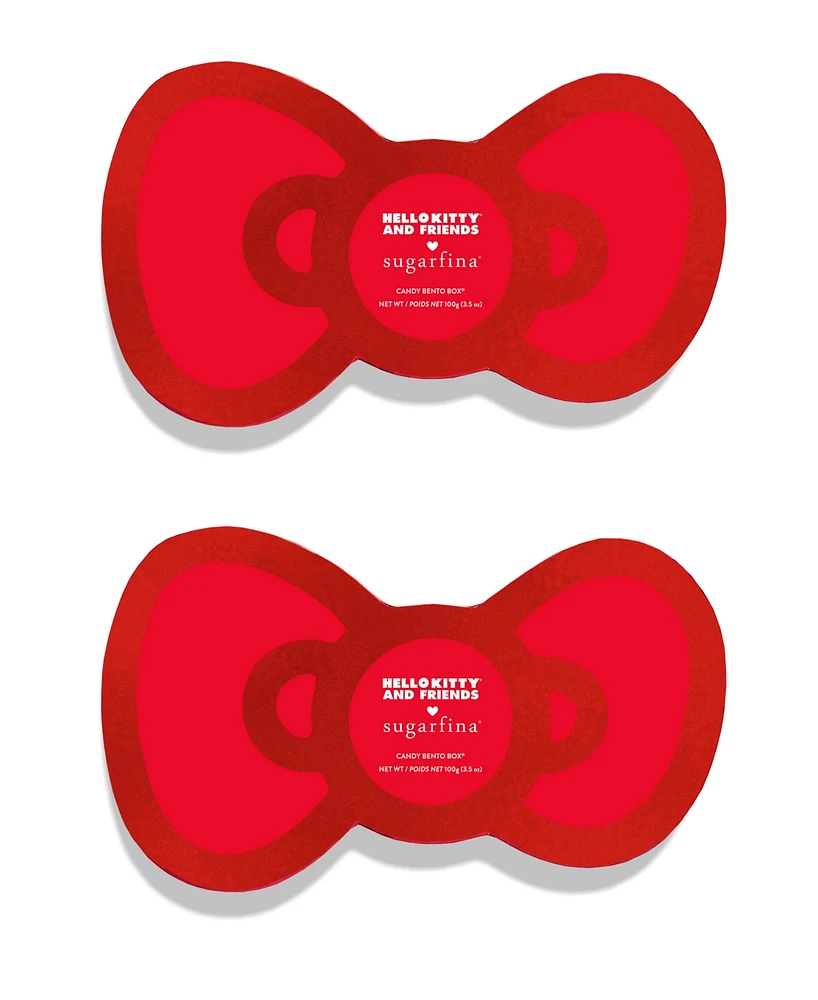Sugarfina Hello Kitty and Friends 2 Piece Candy Bow Bento, Set of 2