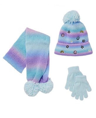 InMocean Big Girls Hat, Glove, Scarf, 3 piece set