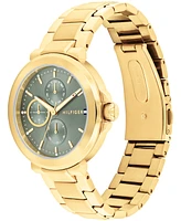 Tommy Hilfiger Women's Quartz Gold Ionic Plated Steel Watch 38mm