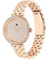 Tommy Hilfiger Women's Quartz Rose Gold Ionic Plated Steel Watch 34mm