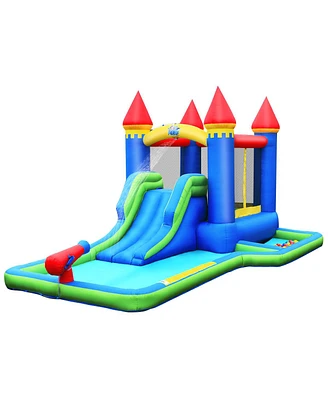 Inolait Kids Inflatable Bounce House Water Slide without Blower