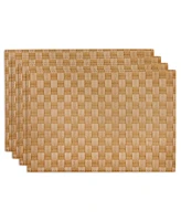 Design Imports Basketweave Woven Placemat Set of 4