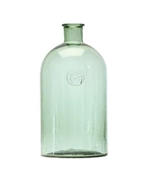 Slickblue Sage Glass Bottle Neck Vase Stylish Home Decor Accent