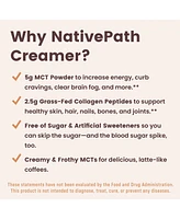 NativePath Keto Coffee Creamer Powder Hazelnut - Keto-Friendly, Non-Dairy & Low Sugar Creamer. Made with Grass