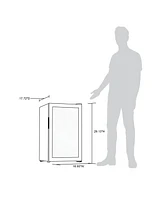 Newair 100 Can Beverage Fridge in Stainless Steel