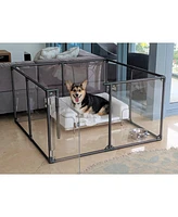 Clearly Loved Pets 27" Tall Medium Lucidium Pet Pen