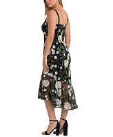 Sam Edelman Women's Floral Embroidered High-Low Dress