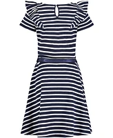 Tommy Hilfiger Big Girls Stripe Ruffle Dress