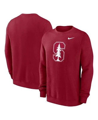 Nike Men's Cardinal Stanford Primetime Evergreen Fleece Pullover Sweatshirt