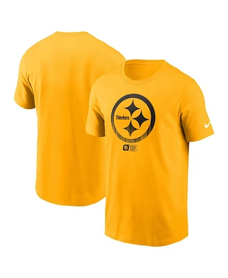 Nike Men's Gold Pittsburgh Steelers Faded Essential T-Shirt