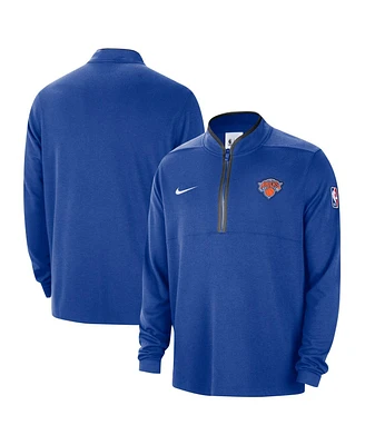 Nike Men's Blue New York Knicks 2024/25 Courtside Performance Half-Zip Top
