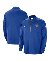 Nike Men's Blue New York Knicks 2024/25 Courtside Performance Half-Zip Top