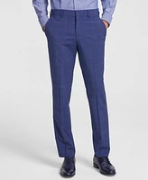 Hugo by Boss Men's Modern-Fit Windowpane Check Suit Pants