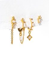 Girls Crew Crystal Golden Era Earring Set