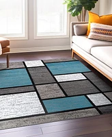 Main Street Rugs Montane 6'6"x6'6" Square Area Rug