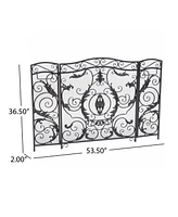 Waterbury Ornate Scrollwork Fire Screen